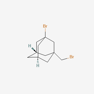 molecular formula C11H16Br2 B11947076 (1s,3r,5R,7S)-1-bromo-3-(bromomethyl)adamantane 