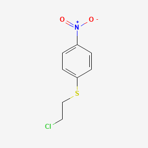 molecular formula C8H8ClNO2S B11947083 2-Chloroethyl p-nitrophenyl sulfide CAS No. 5535-73-9