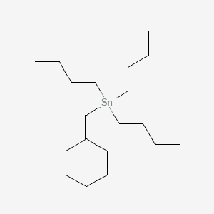 molecular formula C19H38Sn B11947090 Stannane, tributyl(cyclohexylidenemethyl)- CAS No. 88924-29-2