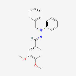 molecular formula C22H22N2O2 B11947106 3,4-Dimethoxybenzaldehyde benzylphenylhydrazone CAS No. 80165-60-2