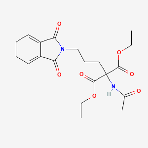 molecular formula C20H24N2O7 B11947129 Diethyl 2-acetamido-2-(3-(1,3-dioxoisoindolin-2-yl)propyl)malonate CAS No. 83544-57-4