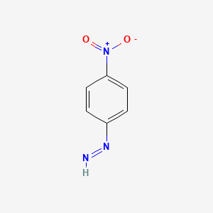 molecular formula C6H5N3O2 B1194714 Diazobenzene, 4-nitro- CAS No. 112240-55-8