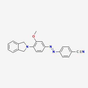 molecular formula C22H18N4O B11947144 4-{[4-(1,3-dihydro-2H-isoindol-2-yl)-3-methoxyphenyl]diazenyl}benzonitrile CAS No. 200060-54-4