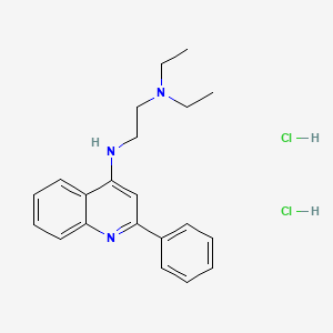 molecular formula C21H27Cl2N3 B11947156 N1,N1-Diethyl-N2-(2-phenylquinolin-4-yl)ethane-1,2-diamine dihydrochloride CAS No. 853344-12-4