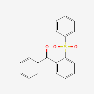 molecular formula C19H14O3S B11947169 Phenyl[2-(phenylsulfonyl)phenyl]methanone 