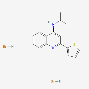 molecular formula C16H18Br2N2S B11947192 N-Isopropyl-2-(2-thienyl)-4-quinolinamine dihydrobromide CAS No. 853344-44-2
