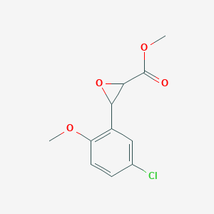 molecular formula C11H11ClO4 B11947205 Methyl 3-(5-chloro-2-methoxyphenyl)oxirane-2-carboxylate CAS No. 33567-54-3