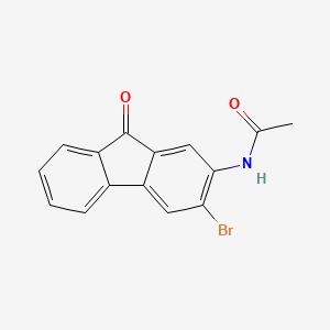 molecular formula C15H10BrNO2 B11947208 n-(3-Bromo-9-oxo-9h-fluoren-2-yl)acetamide CAS No. 6633-43-8