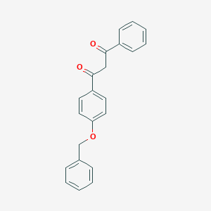 molecular formula C22H18O3 B119473 1-(4-Benzyloxyphenyl)-3-phenyl-1,3-propanedione CAS No. 142472-13-7
