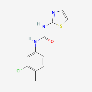 molecular formula C11H10ClN3OS B11947394 n-(3-Chloro-4-methylphenyl)-n'-(1,3-thiazol-2-yl)urea CAS No. 275800-96-9