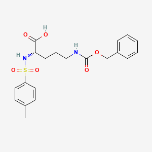 molecular formula C20H24N2O6S B11947401 Ornithine Sulfonamide CAS No. 110414-90-9