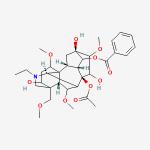 molecular formula C34H47NO11 B1194743 Mild aconitate CAS No. 8006-38-0