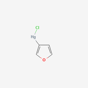 molecular formula C4H3ClHgO B11947434 Mercury, chloro-3-furanyl- CAS No. 5857-38-5
