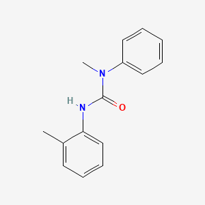molecular formula C15H16N2O B11947446 Urea, N-methyl-N'-(2-methylphenyl)-N-phenyl- CAS No. 86504-30-5
