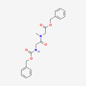 molecular formula C20H22N2O5 B11947463 Carbobenzyloxyglycylsarcosine benzyl ester CAS No. 148205-75-8