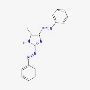 N-[(4-methyl-5-phenyldiazenyl-2-imidazolylidene)amino]aniline