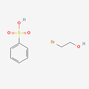 molecular formula C8H11BrO4S B11947470 Benzenesulfonic acid--2-bromoethan-1-ol (1/1) CAS No. 61855-70-7