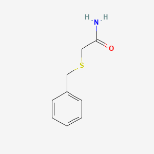 molecular formula C9H11NOS B11947505 Acetamide, 2-(benzylthio)- CAS No. 54744-70-6
