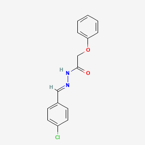 molecular formula C15H13ClN2O2 B11947513 N'-[(E)-(4-chlorophenyl)methylidene]-2-phenoxyacetohydrazide 