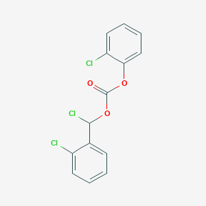 molecular formula C14H9Cl3O3 B11947520 Chloro(2-chlorophenyl)methyl 2-chlorophenyl carbonate 