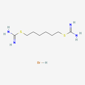 molecular formula C8H19BrN4S2 B11947559 6-Carbamimidoylsulfanylhexyl carbamimidothioate;hydrobromide CAS No. 63498-29-3