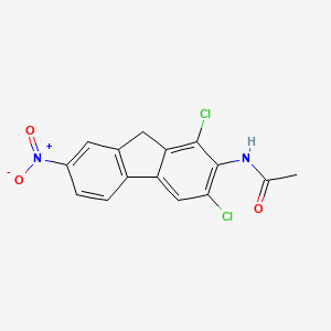 molecular formula C15H10Cl2N2O3 B11947570 N-(1,3-dichloro-7-nitro-9H-fluoren-2-yl)acetamide CAS No. 899-87-6