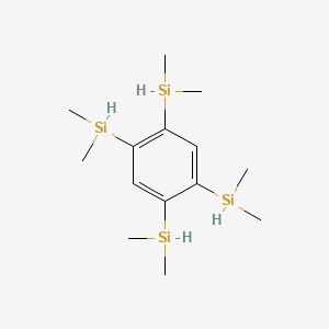 molecular formula C14H30Si4 B11947573 1,2,4,5-Tetrakis(dimethylsilyl)benzene 