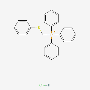 molecular formula C25H23ClPS+ B11947590 Triphenyl[(phenylsulfanyl)methyl]phosphonium chloride 