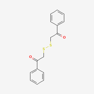molecular formula C16H14O2S2 B11947608 Benzoylmethyl disulfide CAS No. 2461-75-8