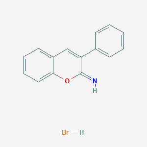 molecular formula C15H12BrNO B11947615 3-Phenyl-2H-chromen-2-imine hydrobromide 