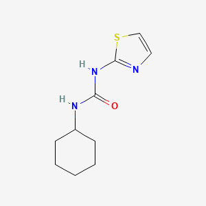 molecular formula C10H15N3OS B11947648 1-Cyclohexyl-3-thiazol-2-yl-urea CAS No. 83413-52-9