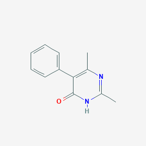 molecular formula C12H12N2O B11947656 2,6-Dimethyl-5-phenyl-3H-pyrimidin-4-one CAS No. 57646-86-3