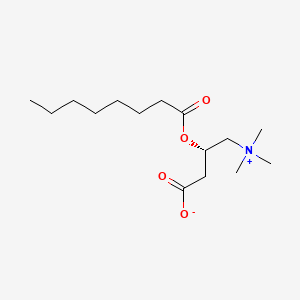 molecular formula C15H29NO4 B1194769 O-octanoyl-D-carnitine CAS No. 96999-03-0