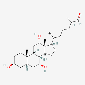 3alpha,7alpha,12alpha-Trihydroxy-5beta-cholestan-26-al