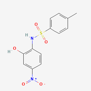 molecular formula C13H12N2O5S B11947717 N-(2-hydroxy-4-nitrophenyl)-4-methylbenzene-1-sulfonamide CAS No. 91956-16-0