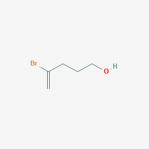 molecular formula C5H9BrO B11947734 4-Bromopent-4-en-1-ol CAS No. 64180-78-5