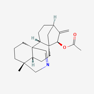 molecular formula C22H31NO2 B1194775 Lindheimerine 