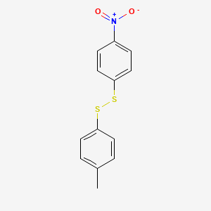 molecular formula C13H11NO2S2 B11947750 4-Nitrophenyl p-tolyl disulfide CAS No. 14756-51-5