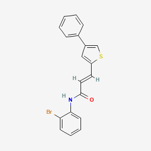 molecular formula C19H14BrNOS B11947755 N-(2-Bromophenyl)-3-(4-phenyl-2-thienyl)-2-propenamide CAS No. 853348-17-1