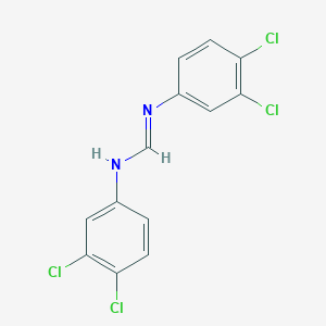 molecular formula C13H8Cl4N2 B11947763 N,N'-Bis(3,4-dichlorophenyl)formamidine CAS No. 49755-03-5