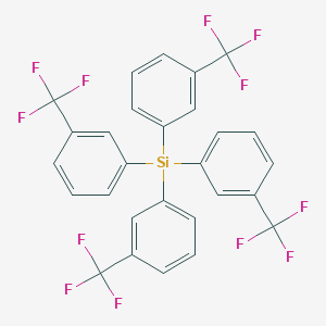 molecular formula C28H16F12Si B11947775 Tetrakis(3-(trifluoromethyl)phenyl)silane CAS No. 595-88-0