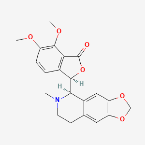molecular formula C21H21NO6 B1194779 (-)-α-小檗碱 