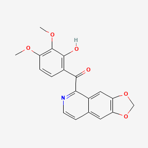 molecular formula C19H15NO6 B1194780 Rugosinone 