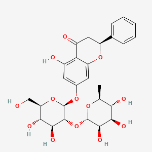 molecular formula C27H32O13 B1194781 Pinocembrin 7-rhamnosylglucoside CAS No. 13241-31-1