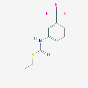 molecular formula C11H12F3NOS B11947879 S-Propyl N-(3-(trifluoromethyl)phenyl)thiolcarbamate CAS No. 18585-03-0