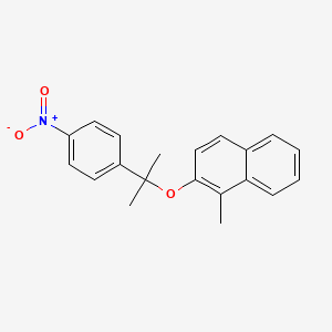 molecular formula C20H19NO3 B11947923 alpha,alpha-Dimethyl-4-nitrobenzyl 1-methyl-2-naphthyl ether CAS No. 14851-08-2