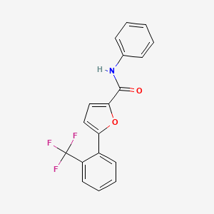 molecular formula C18H12F3NO2 B11947964 N-phenyl-5-[2-(trifluoromethyl)phenyl]furan-2-carboxamide CAS No. 622804-75-5