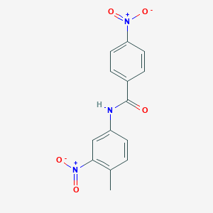 molecular formula C14H11N3O5 B11947990 N-(4-methyl-3-nitrophenyl)-4-nitrobenzamide CAS No. 347906-92-7