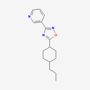 5-(4-Propylcyclohexyl)-3-(3-pyridinyl)-1,2,4-oxadiazole