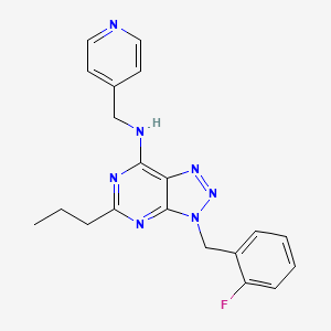 3-[(2-fluorophenyl)methyl]-5-propyl-N-(pyridin-4-ylmethyl)-7-triazolo[4,5-d]pyrimidinamine